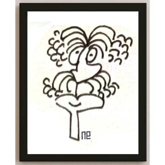 Nezih Danyal Tipler Kişiye Özel Sertifikalı Sınırlı Fine Art Karikatür Baskı NTP00356