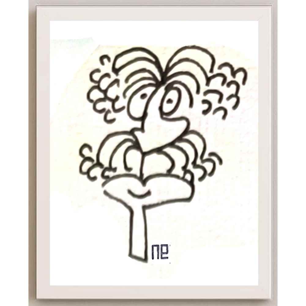 Nezih Danyal Tipler Kişiye Özel Sertifikalı Sınırlı Fine Art Karikatür Baskı NTP00356