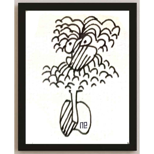 Nezih Danyal Tipler Kişiye Özel Sertifikalı Sınırlı Fine Art Karikatür Baskı NTP00358