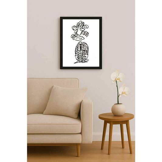 Nezih Danyal Tipler Kişiye Özel Sertifikalı Sınırlı Fine Art Karikatür Baskı NTP00362