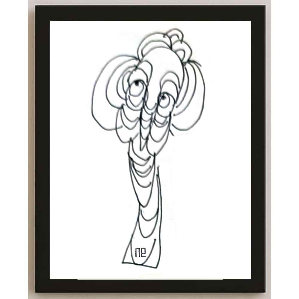Nezih Danyal Tipler Kişiye Özel Sertifikalı Sınırlı Fine Art Karikatür Baskı NTP00363