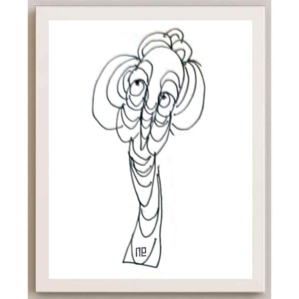 Nezih Danyal Tipler Kişiye Özel Sertifikalı Sınırlı Fine Art Karikatür Baskı NTP00363