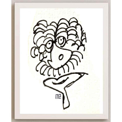 Nezih Danyal Tipler Kişiye Özel Sertifikalı Sınırlı Fine Art Karikatür Baskı NTP00364