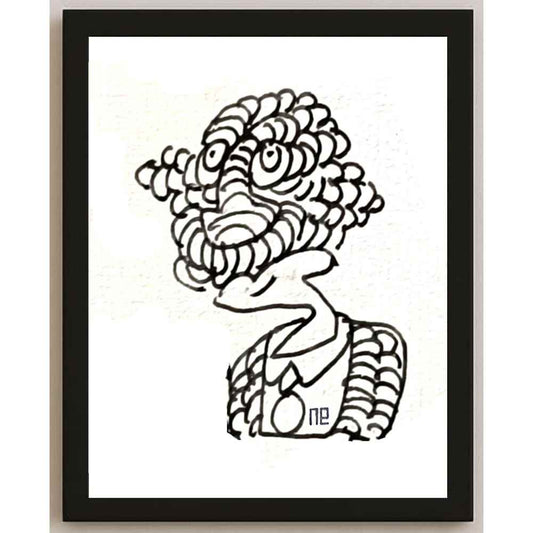 Nezih Danyal Tipler Kişiye Özel Sertifikalı Sınırlı Fine Art Karikatür Baskı NTP00365