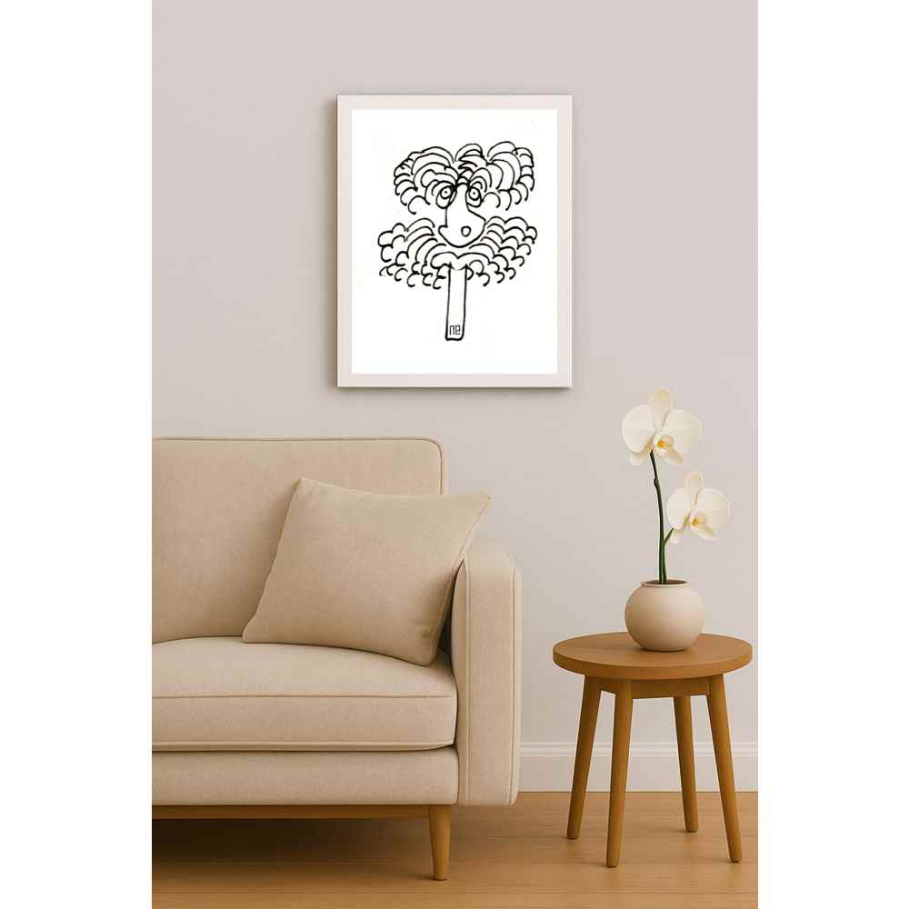 Nezih Danyal Tipler Kişiye Özel Sertifikalı Sınırlı Fine Art Karikatür Baskı NTP00368