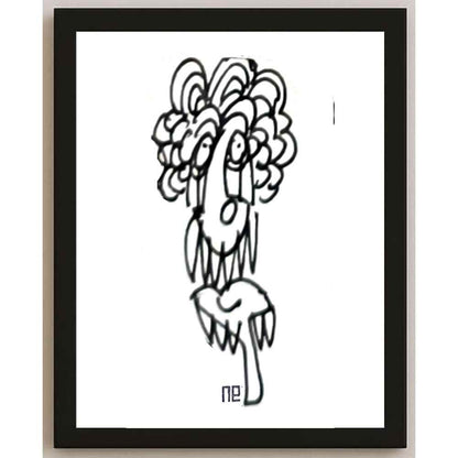 Nezih Danyal Tipler Kişiye Özel Sertifikalı Sınırlı Fine Art Karikatür Baskı NTP00372