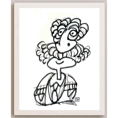 Nezih Danyal Tipler Kişiye Özel Sertifikalı Sınırlı Fine Art Karikatür Baskı NTP00373