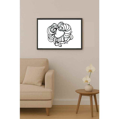 Nezih Danyal Tipler Kişiye Özel Sertifikalı Sınırlı Fine Art Karikatür Baskı NTP00376