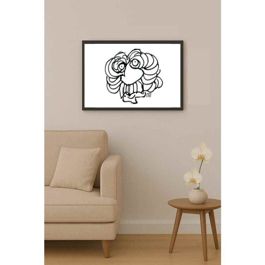 Nezih Danyal Tipler Kişiye Özel Sertifikalı Sınırlı Fine Art Karikatür Baskı NTP00376