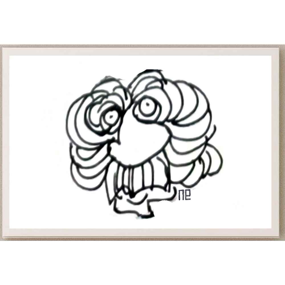 Nezih Danyal Tipler Kişiye Özel Sertifikalı Sınırlı Fine Art Karikatür Baskı NTP00376
