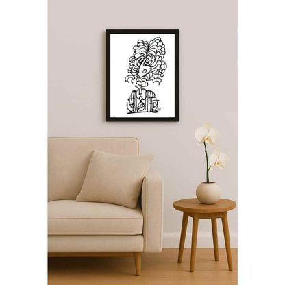 Nezih Danyal Tipler Kişiye Özel Sertifikalı Sınırlı Fine Art Karikatür Baskı NTP00377