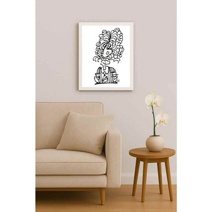 Nezih Danyal Tipler Kişiye Özel Sertifikalı Sınırlı Fine Art Karikatür Baskı NTP00377