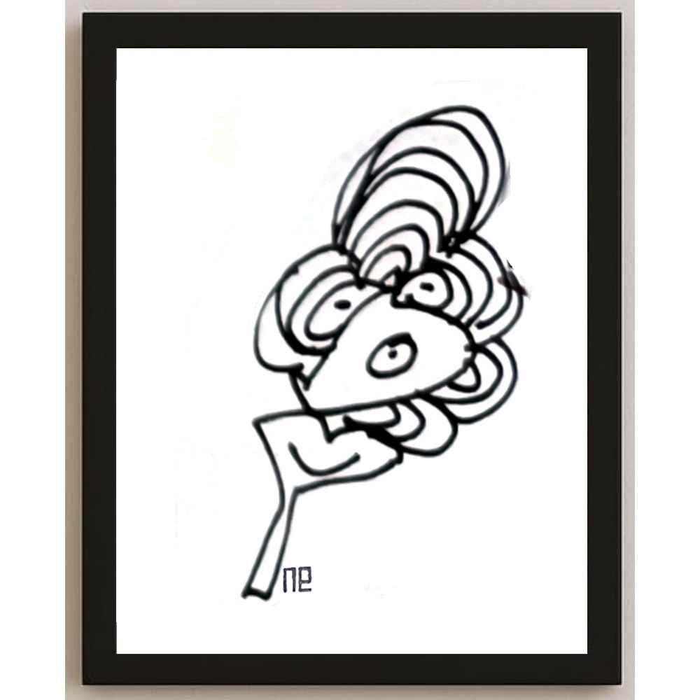 Nezih Danyal Tipler Kişiye Özel Sertifikalı Sınırlı Fine Art Karikatür Baskı NTP00378