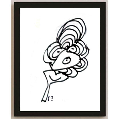 Nezih Danyal Tipler Kişiye Özel Sertifikalı Sınırlı Fine Art Karikatür Baskı NTP00378