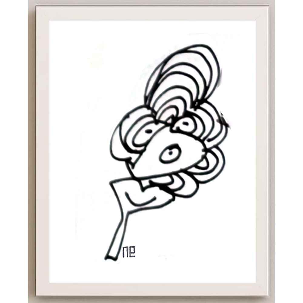 Nezih Danyal Tipler Kişiye Özel Sertifikalı Sınırlı Fine Art Karikatür Baskı NTP00378
