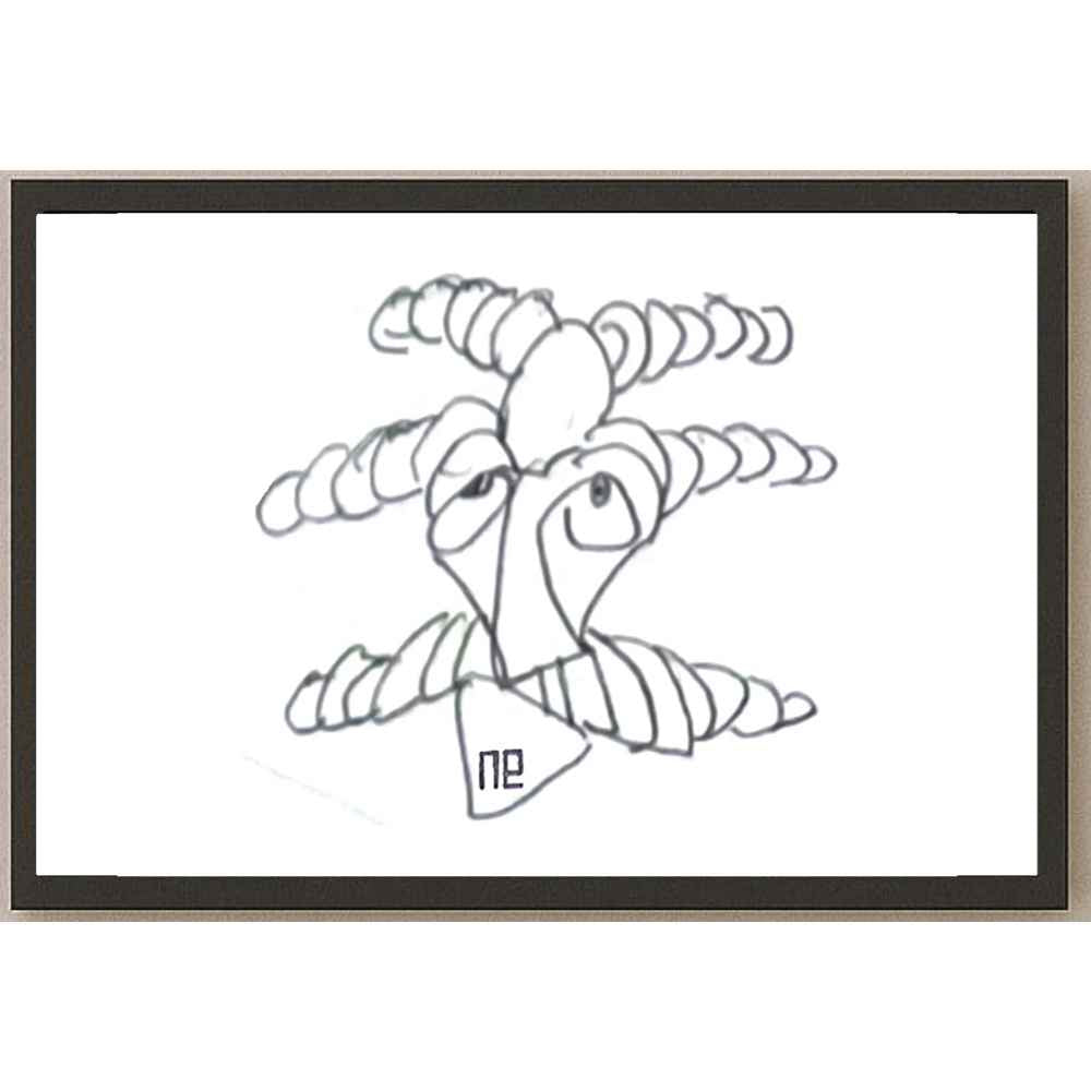 Nezih Danyal Tipler Kişiye Özel Sertifikalı Sınırlı Fine Art Karikatür Baskı NTP00379