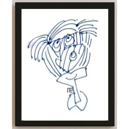 Nezih Danyal Tipler Kişiye Özel Sertifikalı Sınırlı Fine Art Karikatür Baskı NTP00381