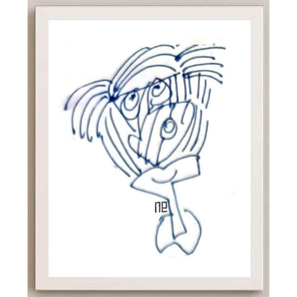 Nezih Danyal Tipler Kişiye Özel Sertifikalı Sınırlı Fine Art Karikatür Baskı NTP00381