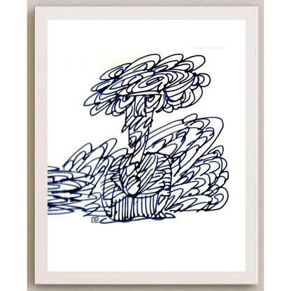 Nezih Danyal Tipler Kişiye Özel Sertifikalı Sınırlı Fine Art Karikatür Baskı NTP00383