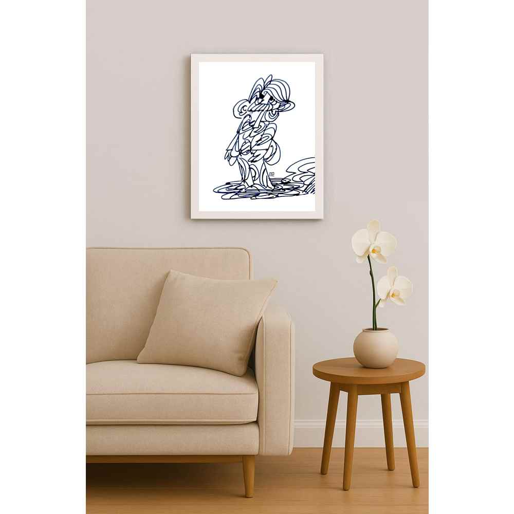 Nezih Danyal Tipler Kişiye Özel Sertifikalı Sınırlı Fine Art Karikatür Baskı NTP00386