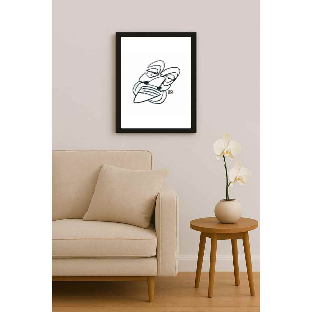 Nezih Danyal Tipler Kişiye Özel Sertifikalı Sınırlı Fine Art Karikatür Baskı NTP00388