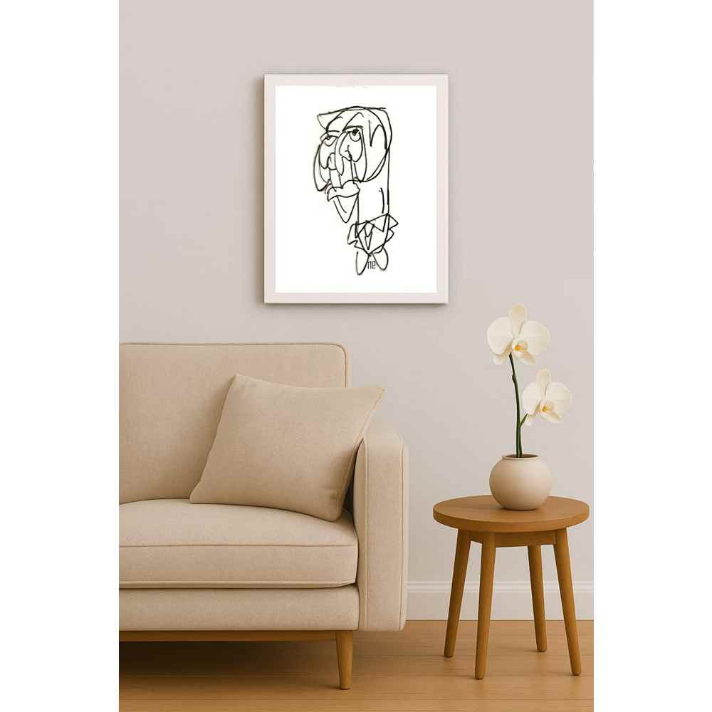 Nezih Danyal Tipler Kişiye Özel Sertifikalı Sınırlı Fine Art Karikatür Baskı NTP00389