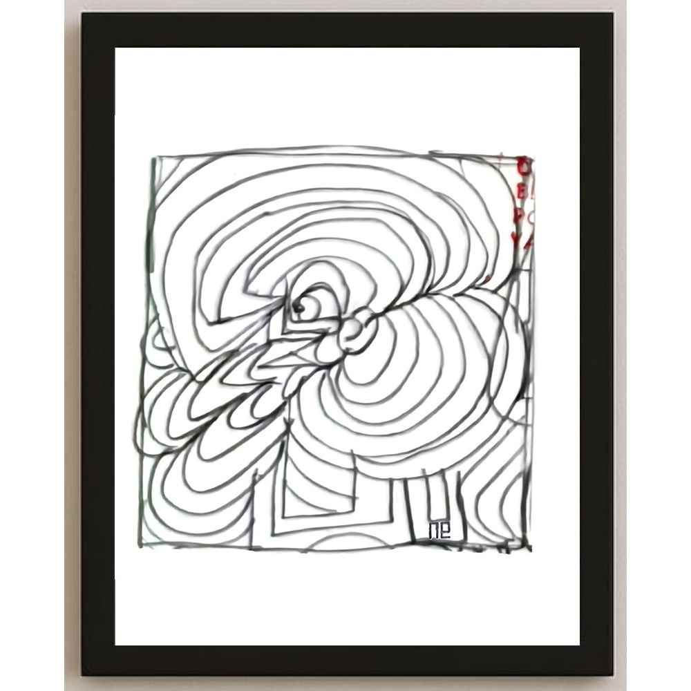 Nezih Danyal Tipler Kişiye Özel Sertifikalı Sınırlı Fine Art Karikatür Baskı NTP00390
