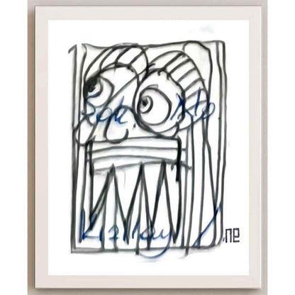 Nezih Danyal Tipler Kişiye Özel Sertifikalı Sınırlı Fine Art Karikatür Baskı NTP00392