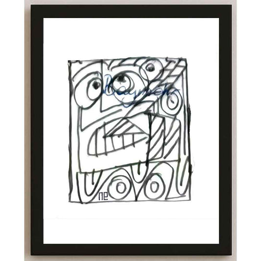 Nezih Danyal Tipler Kişiye Özel Sertifikalı Sınırlı Fine Art Karikatür Baskı NTP00393