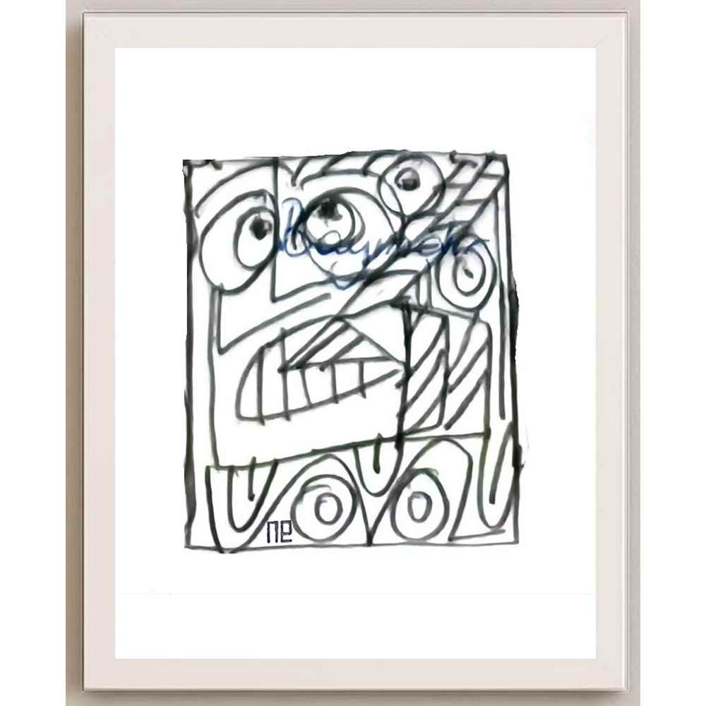 Nezih Danyal Tipler Kişiye Özel Sertifikalı Sınırlı Fine Art Karikatür Baskı NTP00393