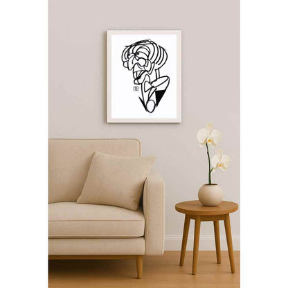 Nezih Danyal Tipler Kişiye Özel Sertifikalı Sınırlı Fine Art Karikatür Baskı NTP00394