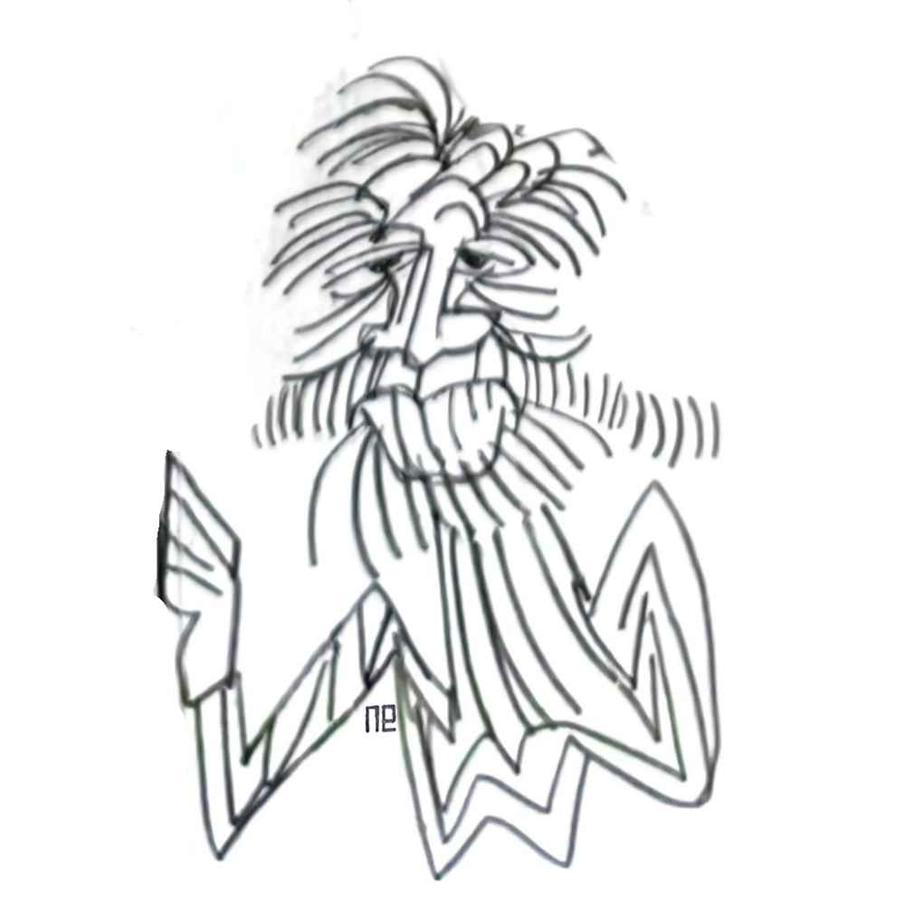 Nezih Danyal Tipler Kişiye Özel Sertifikalı Sınırlı Fine Art Karikatür Baskı NTP00395