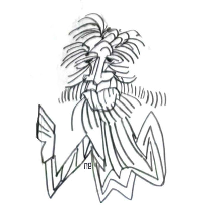 Nezih Danyal Tipler Kişiye Özel Sertifikalı Sınırlı Fine Art Karikatür Baskı NTP00395