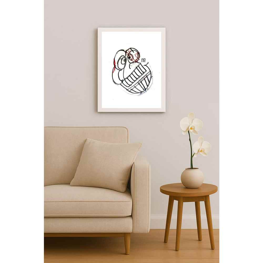 Nezih Danyal Tipler Kişiye Özel Sertifikalı Sınırlı Fine Art Karikatür Baskı NTP00396