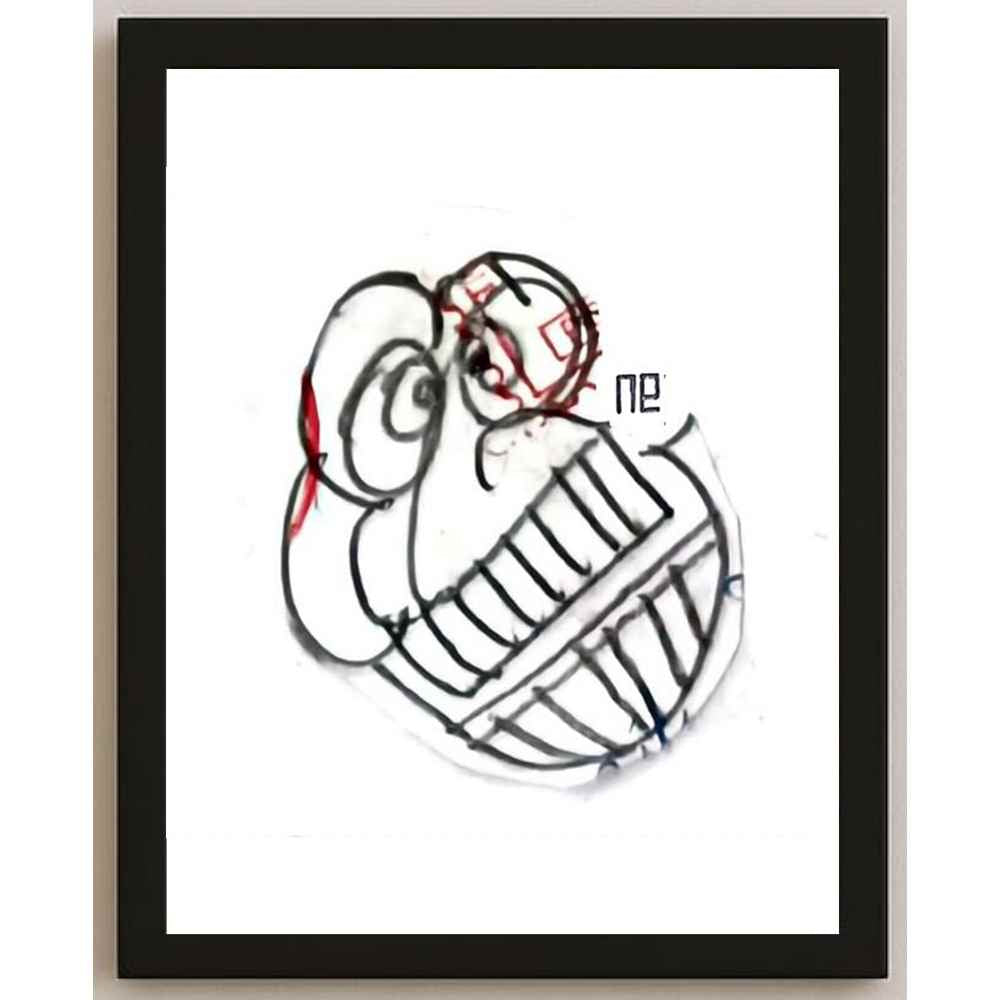 Nezih Danyal Tipler Kişiye Özel Sertifikalı Sınırlı Fine Art Karikatür Baskı NTP00396