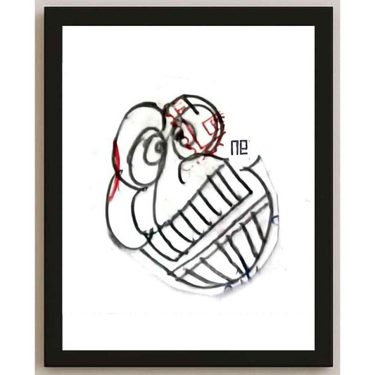 Nezih Danyal Tipler Kişiye Özel Sertifikalı Sınırlı Fine Art Karikatür Baskı NTP00396