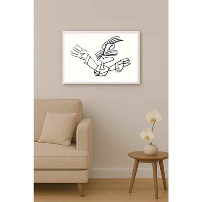Nezih Danyal Tipler Kişiye Özel Sertifikalı Sınırlı Fine Art Karikatür Baskı NTP00397