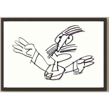 Nezih Danyal Tipler Kişiye Özel Sertifikalı Sınırlı Fine Art Karikatür Baskı NTP00397