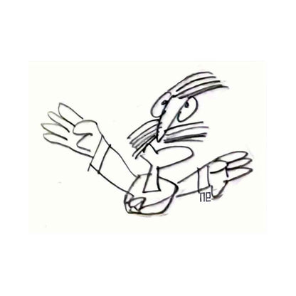 Nezih Danyal Tipler Kişiye Özel Sertifikalı Sınırlı Fine Art Karikatür Baskı NTP00397