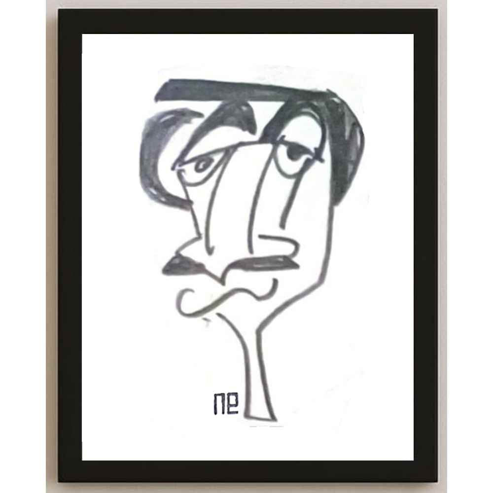 Nezih Danyal Tipler Kişiye Özel Sertifikalı Sınırlı Fine Art Karikatür Baskı NTP00400