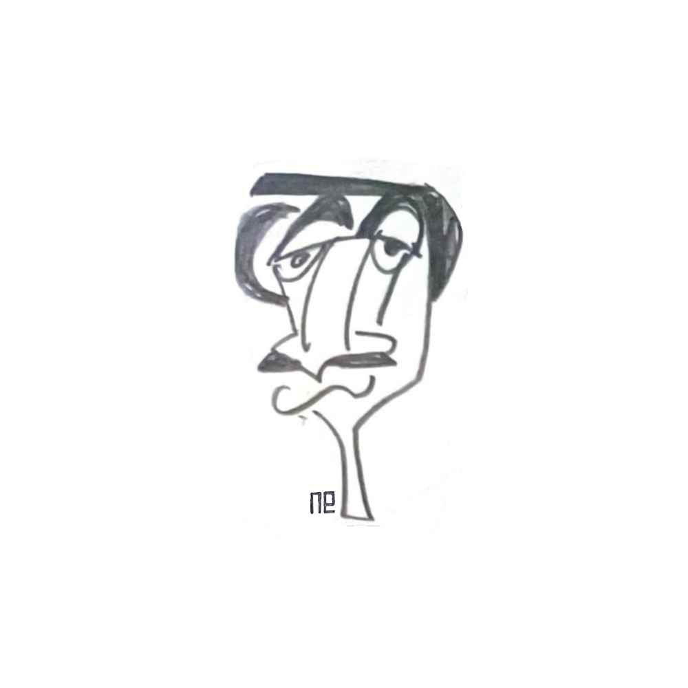 Nezih Danyal Tipler Kişiye Özel Sertifikalı Sınırlı Fine Art Karikatür Baskı NTP00400