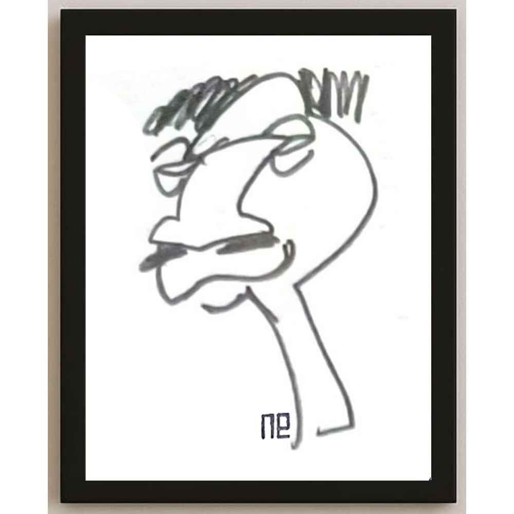 Nezih Danyal Tipler Kişiye Özel Sertifikalı Sınırlı Fine Art Karikatür Baskı NTP00401