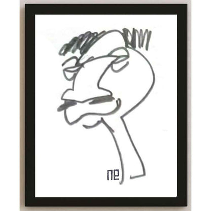 Nezih Danyal Tipler Kişiye Özel Sertifikalı Sınırlı Fine Art Karikatür Baskı NTP00401