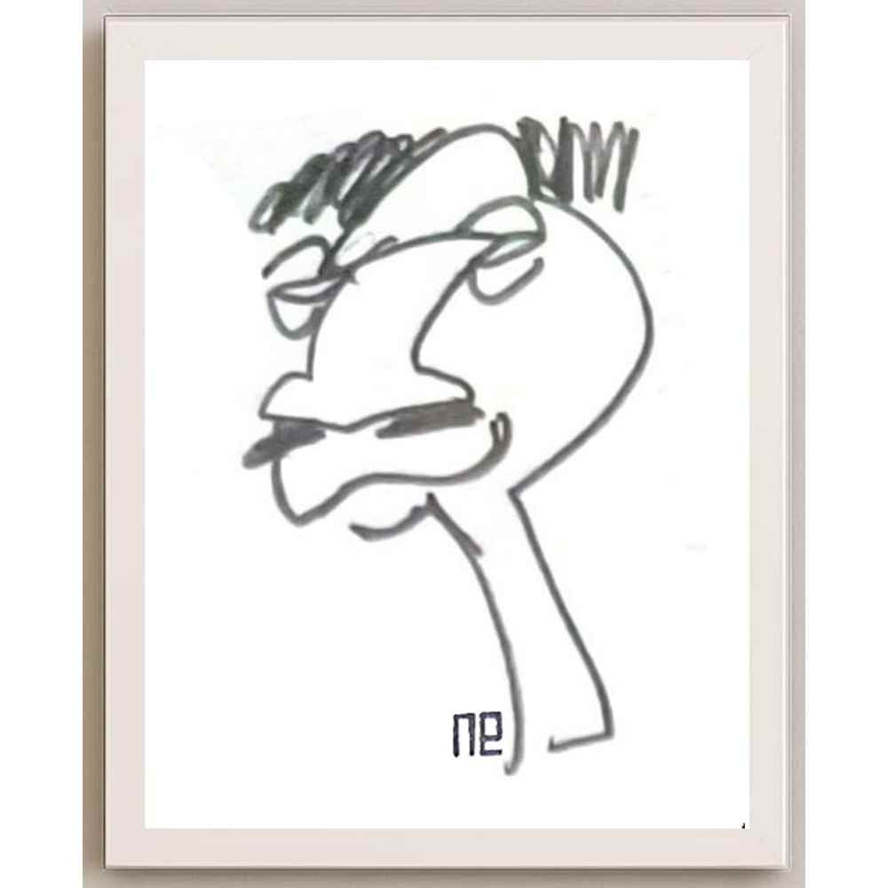 Nezih Danyal Tipler Kişiye Özel Sertifikalı Sınırlı Fine Art Karikatür Baskı NTP00401