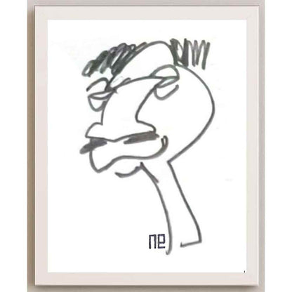 Nezih Danyal Tipler Kişiye Özel Sertifikalı Sınırlı Fine Art Karikatür Baskı NTP00401