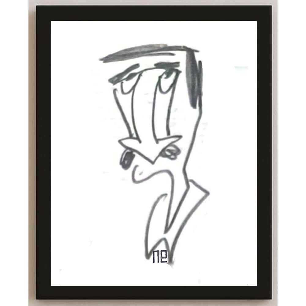 Nezih Danyal Tipler Kişiye Özel Sertifikalı Sınırlı Fine Art Karikatür Baskı NTP00402