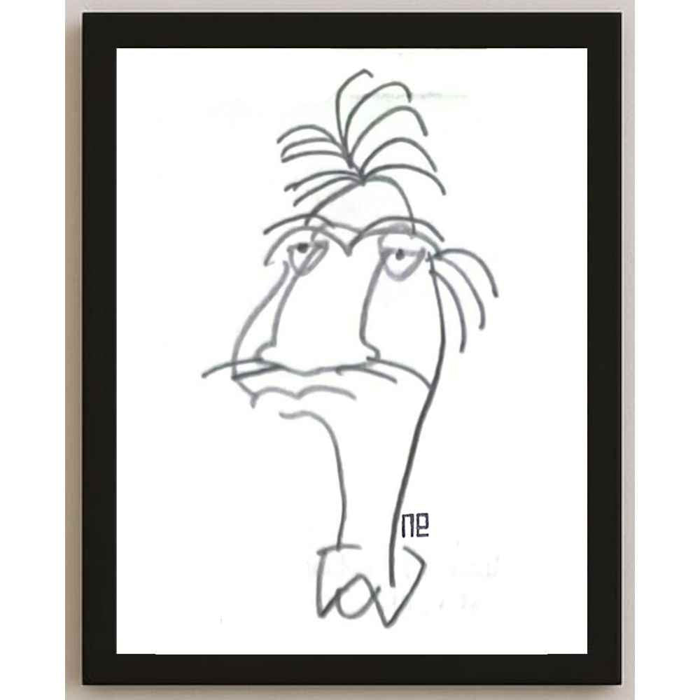 Nezih Danyal Tipler Kişiye Özel Sertifikalı Sınırlı Fine Art Karikatür Baskı NTP00403