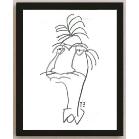 Nezih Danyal Tipler Kişiye Özel Sertifikalı Sınırlı Fine Art Karikatür Baskı NTP00403