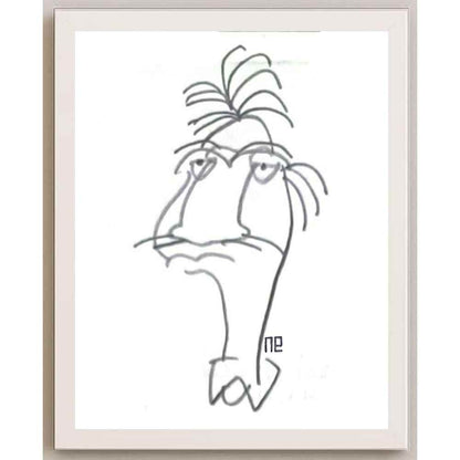 Nezih Danyal Tipler Kişiye Özel Sertifikalı Sınırlı Fine Art Karikatür Baskı NTP00403