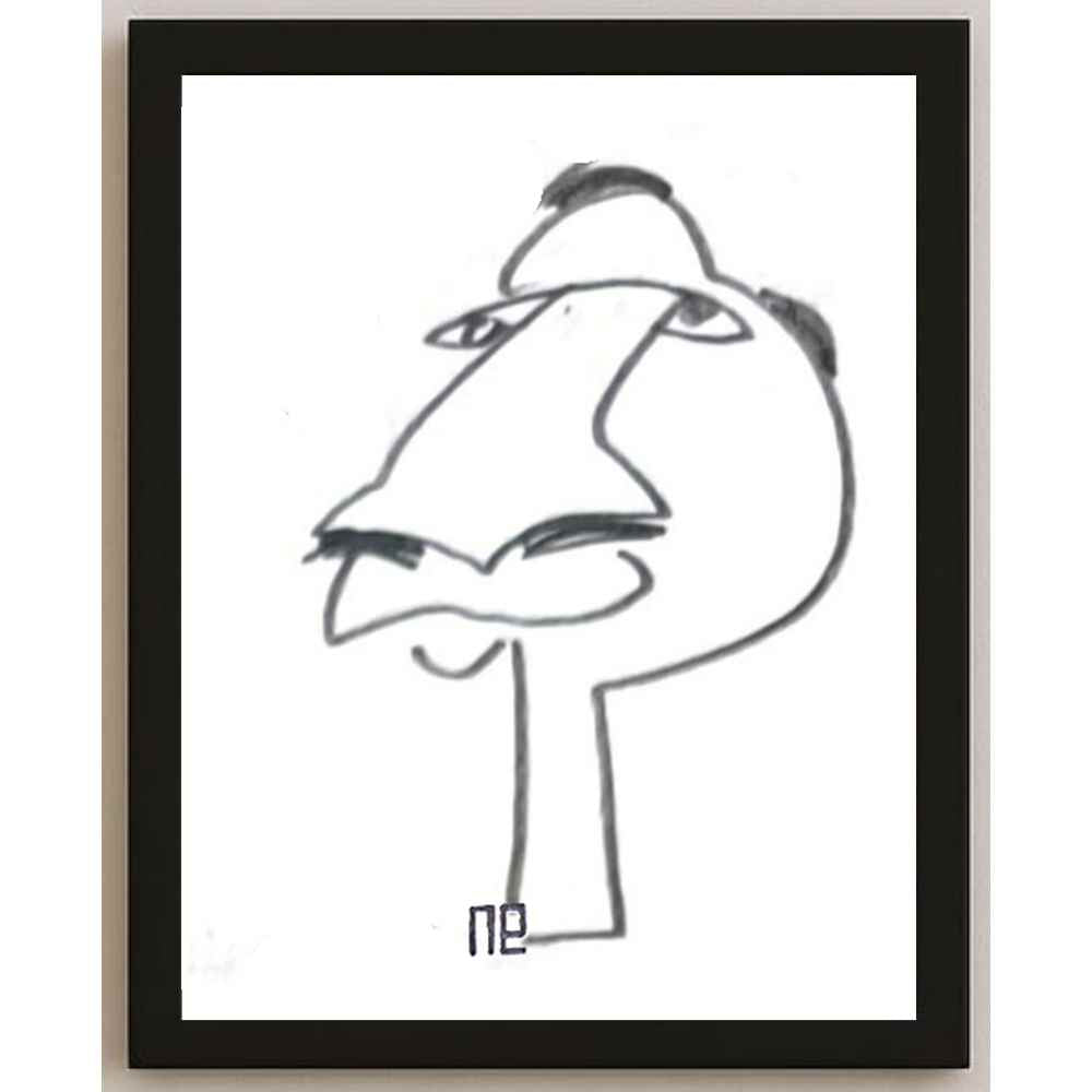 Nezih Danyal Tipler Kişiye Özel Sertifikalı Sınırlı Fine Art Karikatür Baskı NTP00405
